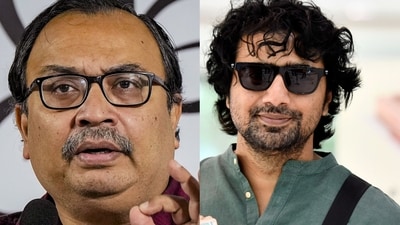 TMC leaders Kunal Ghosh (left) and Deepak Adhikari alias Dev. TMC leaders Kunal Ghosh (left) and Deepak Adhikari alias Dev.