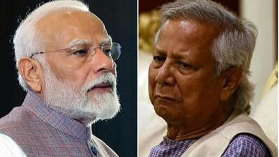 Muhammad Yunus (right), sworn in as leader of Bangladesh’s interim government on August 8, spoke to Prime Minister Narendra Modi (left) on phone on August 16. (File Photos) Muhammad Yunus (right), sworn in as leader of Bangladesh’s interim government on August 8, spoke to Prime Minister Narendra Modi (left) on phone on August 16. (File Photos)