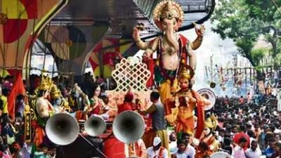 National Green Tribunal’s order on noise level norms were seen violated in many areas of city on the first day of the Ganesh festival. ((PIC FOR REPRESENTATION)) National Green Tribunal’s order on noise level norms were seen violated in many areas of city on the first day of the Ganesh festival. ((PIC FOR REPRESENTATION))