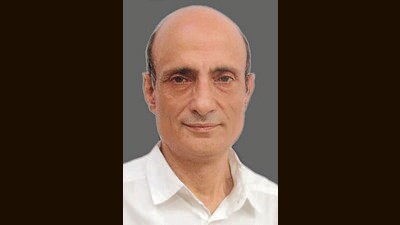 Painter Neeraj Bakshy (HT Photo) Painter Neeraj Bakshy (HT Photo)