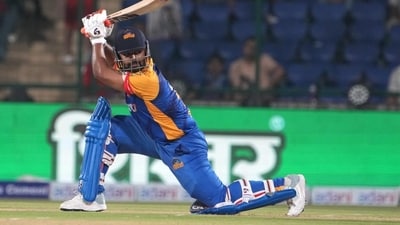 Purani Dilli 6 captain Rishabh Pant during a Delhi Premier League T20 match. (PTI) (HT_PRINT) Purani Dilli 6 captain Rishabh Pant during a Delhi Premier League T20 match. (PTI) (HT_PRINT)