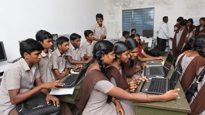 Two government schools in Chennai invited Maha Vishnu, who runs an NGO, to deliver a motivational speech on the occasion of Teachers’ Day (HT file) Two government schools in Chennai invited Maha Vishnu, who runs an NGO, to deliver a motivational speech on the occasion of Teachers’ Day (HT file)