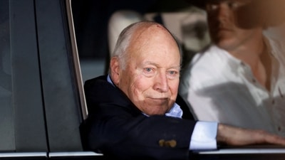Dick Cheney put out a statement Friday confirming his endorsement, which read almost entirely as opposition to Trump rather than support of Harris. (REUTERS)