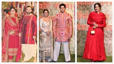 Ambani Ganeshotsav turned out to be a fashionable affair. Ambani Ganeshotsav turned out to be a fashionable affair.