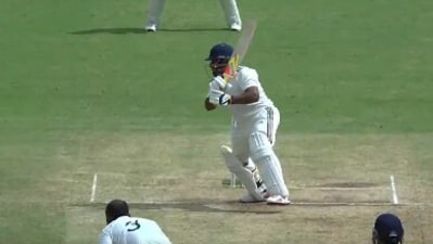 Sarfaraz Khan during his innings against India A (X) Sarfaraz Khan during his innings against India A (X)