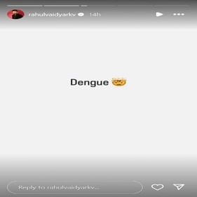 His Insta story. His Insta story.