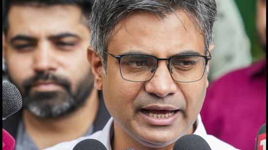 Aam Aadmi Party general secretary (organisation) and Rajya Sabha MP Sandeep Pathak. (PTI)