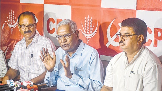 CPI general secretary D Raja said BJP is set to lose Jharkhand assembly elections, and his party wants to be part of the INDIA bloc (PTI)