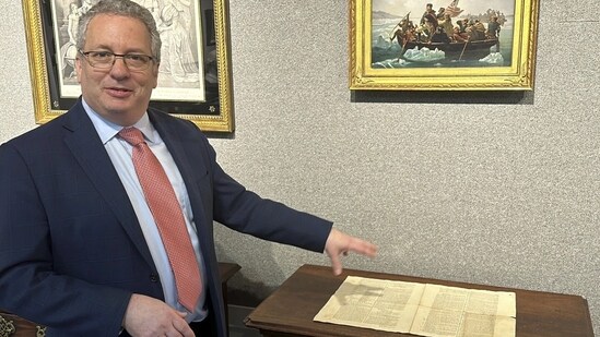 US: People will get a chance to bid for this copy of the U.S. Constitution — the only of its type thought to be in private hands — at a sale by Brunk Auctions on Sept. 28 in Asheville, North Carolina. (AP)