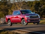 This photo shows the 2025 Ram 1500. The big change for 2025 is the debut of a new turbocharged inline six-cylinder engine that replaces the previous V8. (Courtesy of Stellantis via AP)