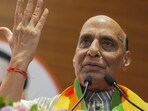 Defence minister Rajnath Singh addressed a public rally in the Ramban area of Jammu on Sunday. Defence minister Rajnath Singh addressed a public rally in the Ramban area of Jammu on Sunday.