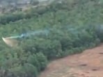Screengrab from a purported video of Ukraine using thermite bombs in (Courtesy: x.com/Nastushichek)