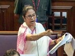 West Bengal chief minister Mamata Banerjee speaks during the State Assembly session, in Kolkata. West Bengal chief minister Mamata Banerjee speaks during the State Assembly session, in Kolkata.