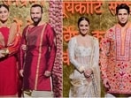 Kareena Kapoor with Saif Ali Khan and Kiara Advani with Sidharth Malhotra at Ambani's Ganeshotsav. Kareena Kapoor with Saif Ali Khan and Kiara Advani with Sidharth Malhotra at Ambani's Ganeshotsav.