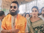 Ranveer Singh and Deepika Padukone attend Siddhivinayak Temple