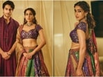 Sara Ali Khan dazzles in a one-of-a-kind lehenga made with vintage brocade sarees. 