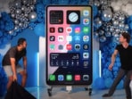 Snapshot of the world’s biggest iPhone created by Indian-origin YouTuber. 