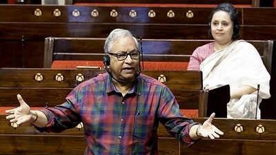 Trinamool Congress (TMC) MP Jawhar Sircar speaks in the Rajya Sabha. (ANI file photo) (SansadTV) Trinamool Congress (TMC) MP Jawhar Sircar speaks in the Rajya Sabha. (ANI file photo) (SansadTV)