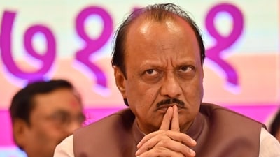 Maharashtra Deputy Chief Minister and NCP chief Ajit Pawar (File) (Photo by Anshuman Poyrekar/ Hindustan Times)