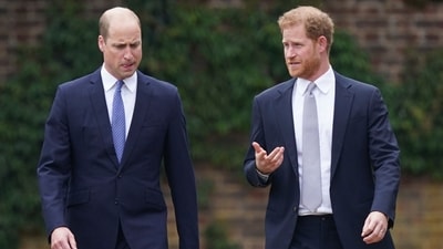 Prince Harry is reportedly still in contact with some of his family members despite the ongoing rift with Prince William (AP)