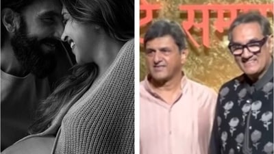 As Ranveer Singh and Deepika Padukone wait for their baby's arrival, their fathers attend Ambani's Ganeshotsav As Ranveer Singh and Deepika Padukone wait for their baby's arrival, their fathers attend Ambani's Ganeshotsav