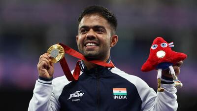 Navdeep Singh’s gold medal on Saturday was India’s seventh of the Paralympics. (REUTERS) Navdeep Singh’s gold medal on Saturday was India’s seventh of the Paralympics. (REUTERS)