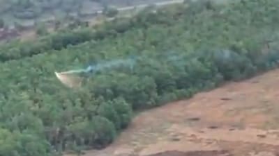 Screengrab from a purported video of Ukraine using thermite bombs in (Courtesy: x.com/Nastushichek) Screengrab from a purported video of Ukraine using thermite bombs in (Courtesy: x.com/Nastushichek)