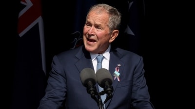 George W. Bush says he will not be formally endorsing anyone in November election (REUTERS)