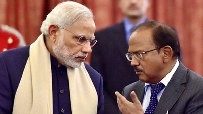 Prime Minister Narendra Modi and National Security Adviser Ajit Doval. (PTI) Prime Minister Narendra Modi and National Security Adviser Ajit Doval. (PTI)
