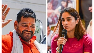 Brij Bhushan and Vinesh Phogat Brij Bhushan and Vinesh Phogat