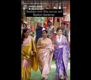 Nita Ambani with Radhika Merchant and Rashmi Thackeray, Nita Ambani with Radhika Merchant and Rashmi Thackeray,