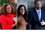 Oprah Winfrey , Meghan Markle and Prince Harry.