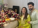 Rakul Preet Singh with husband Jackky Bhagnani. Rakul Preet Singh with husband Jackky Bhagnani.