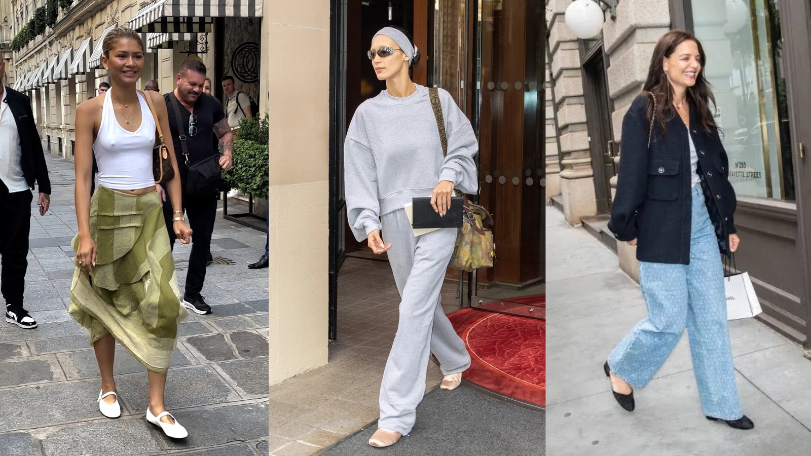 A flat Fall on the horizon? Ballerina flats are making a casual comeback: Zendaya and Bella Hadid are proof