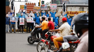 Ahmedabad: Motorcyclists take part in a procession on the World Suicide Prevention Day, in Ahmedabad, Sunday, Sept. 8, 2024. (PTI Photo) (PTI09_08_2024_000126B) (PTI) Ahmedabad: Motorcyclists take part in a procession on the World Suicide Prevention Day, in Ahmedabad, Sunday, Sept. 8, 2024. (PTI Photo) (PTI09_08_2024_000126B) (PTI)