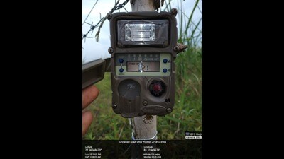 Camera traps installed in Pachdevri village under the Mahsi Tehsil (HT Photo) Camera traps installed in Pachdevri village under the Mahsi Tehsil (HT Photo)