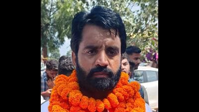 Hailing from Gujjar community, Gopal, of Sukhomajri village, Panchkula, is a matriculate and owns 200gm gold worth ₹14 lakh. His wife owns 300gm gold worth ₹21 lakh. (Sant Arora) Hailing from Gujjar community, Gopal, of Sukhomajri village, Panchkula, is a matriculate and owns 200gm gold worth ₹14 lakh. His wife owns 300gm gold worth ₹21 lakh. (Sant Arora)
