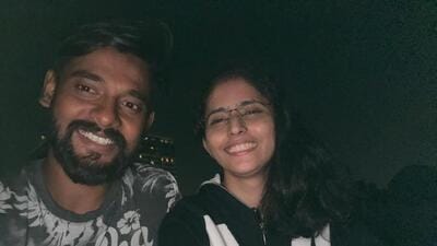 Mithu Singh (L) with Swadichchha Sane (R)
