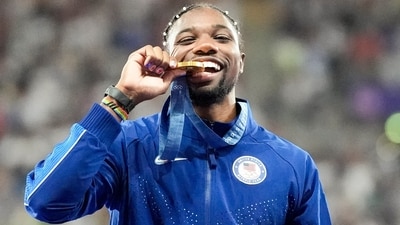 Olympian Gold medalist, Noah Lyles, wants to watch One Piece anime. (AP) Olympian Gold medalist, Noah Lyles, wants to watch One Piece anime. (AP)