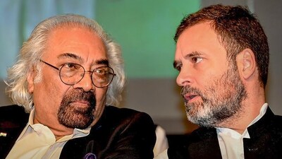 Congress leader Rahul Gandhi with Sam Pitroda at an Indian diaspora event in New York. (PTI file photo) Congress leader Rahul Gandhi with Sam Pitroda at an Indian diaspora event in New York. (PTI file photo)