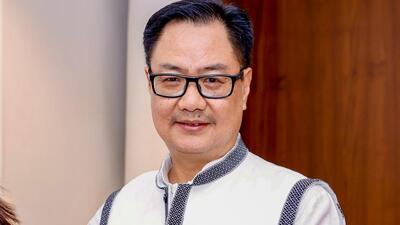 Parliamentary affairs minister Kiren Rijiju. (ANI) Parliamentary affairs minister Kiren Rijiju. (ANI)