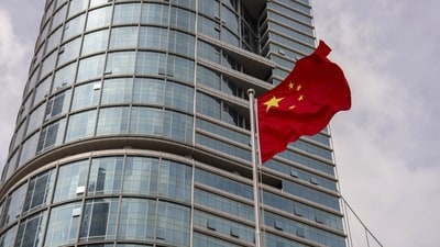 The Chinese flag flies outside a commercial building in Shenzhen, China, on Tuesday, July 2, 2024. (Raul Ariano/Bloomberg) The Chinese flag flies outside a commercial building in Shenzhen, China, on Tuesday, July 2, 2024. (Raul Ariano/Bloomberg)