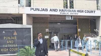 The Punjab and Haryana high court (HT File) The Punjab and Haryana high court (HT File)