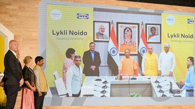 The Swedish company is set to invest ₹5,500 crore in the project, which will include a fully integrated IKEA store, a nine-storeyed hotel and two towers of commercial space spread across 100,000 square metres thereby creating at least 9,000 jobs in the city. (Sunil Ghosh/HT Photo) The Swedish company is set to invest ₹5,500 crore in the project, which will include a fully integrated IKEA store, a nine-storeyed hotel and two towers of commercial space spread across 100,000 square metres thereby creating at least 9,000 jobs in the city. (Sunil Ghosh/HT Photo)