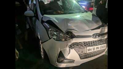 The complainant claimed Ashish Pawar (26), the driver of the tempo was heavily drunk during the accident and could not even stand properly.  (HT PHOTO)