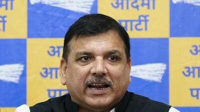 Tihar Jail Superintendent refused to permit Aam Aadmi Party (AAP) leader Sanjay Singh to meet chief minister Arvind Kejriwal. (Arvind Yadav/HT Photo) Tihar Jail Superintendent refused to permit Aam Aadmi Party (AAP) leader Sanjay Singh to meet chief minister Arvind Kejriwal. (Arvind Yadav/HT Photo)