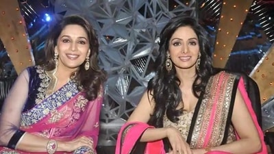 Madhuri Dixit and the late Sridevi were contemporaries and ruled Bollywood in the 90s. (File Photo)