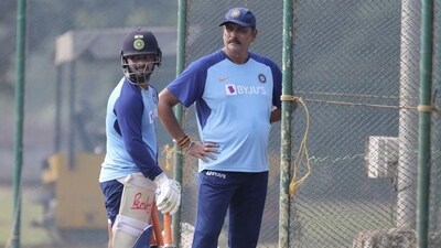 Rishabh Pant shares a great camaraderie with former India head coach Ravi Shastri. (AP) Rishabh Pant shares a great camaraderie with former India head coach Ravi Shastri. (AP)