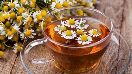 Chamomile: Known for its calming properties, chamomile tea is excellent for reducing stress and promoting sleep.&nbsp;(Shutterstock)