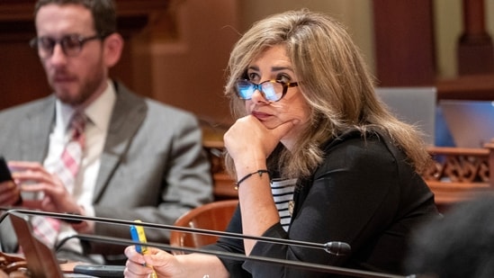 State Senator Marie Alvarado-Gil, D-Jackson, at the Capitol in Sacramento, Calif., Monday, July 10, 2023. Alvarado-Gil announced Thursday, Aug. 8, 2024, that she is switching to the Republican Party. (AP)
